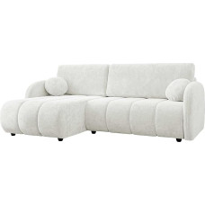 Mirjan24 Zerlita L nurgadiivan voodikasti ja magamisfunktsiooniga, vabalt seisev L-kujuline diivan/diivan, universaalne sohva, nurgadiivan voodifunktsiooniga, polsterdatud nurk (Sereno 681)