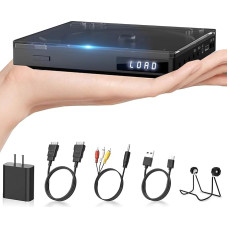 Mini DVD mängija sisseehitatud HiFi kõlar, HDMI DVD mängija telerite mälu taasesitusfunktsioon, kompaktne kõigi piirkondade CD mängija, USB, HDMI, RCA, AUX kaablid, toetab NTSC/PAL süsteemi