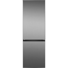 Bomann® XXL Fridge with Freezer Compartment 186 cm | 60 cm Wide | Fridge Freezer Freestanding | Fridge Freezer Combination 4 Shelves | Door Hinge Changeable | 40 dB | Refrigerator KG 7357 inox