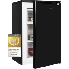 Exquisit GS81-040C Freezer Black | 87 L Net Capacity | Door Hinge Changeable | Freeze 4 Stars