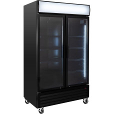 GastroHero Eco 1000 Drinks Fridge with Hinged Doors and Light Attachment Catering Supplies