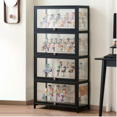 JFOZDM vitriinkapp, multifunktsionaalne tolmukindel klaasist vitriinkapp, seisev klaasist vitriinkapp, klapikapi ukse disain, suletud ja tolmukindel, vitriinkapp kontoritele, magamistubadesse, elutubadesse