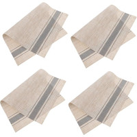 LIGIGWASH 4 Stück Teiliges PVC Platzset in Hitzebeständige und Abwaschbare Tischunterlagen Schmutzabweisend rutschfest Retro Geflochtene Schutzmatten für Esszimmertisch und Haushalt