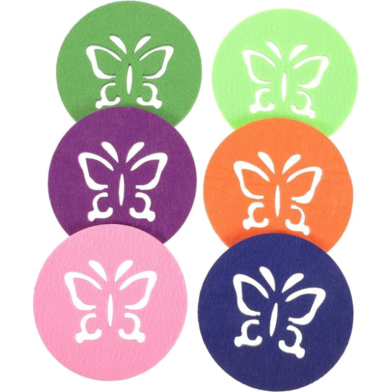 DECOMELODY Filz Tischset rutschfeste Hitzebeständige Platzmatte mit Polsterung Strapazierfähiger Filzstoff Geeignet für Esstisch Schutz und Stilvolle Tischdekoration