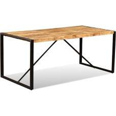 Festnight Söögitoa laud Köögilaud Puidust laud Rough Mango Wood Solid 180 x 90 x 76 cm