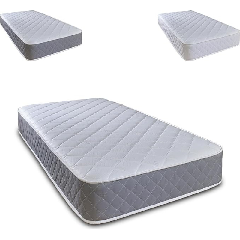 Extreme Comfort Cooltouch Plus Diamond Essentials Foam Free Pinna Coil Bonnell madrats - Maksimaalne väärtus - Pluusi tunne - Hall, 18cm sügav - üheinimesevoodi