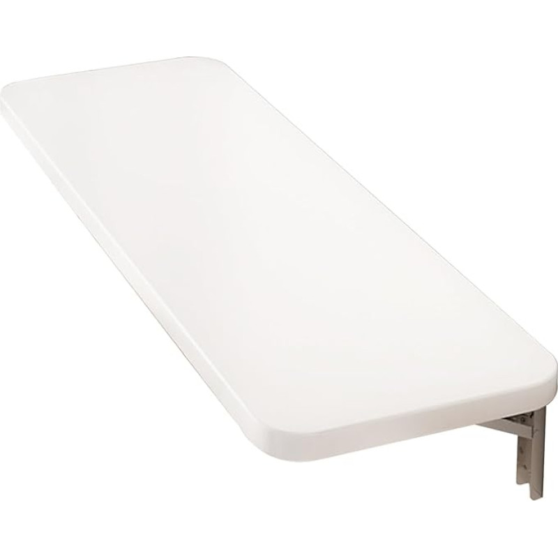 Wandmontierter Schreibtisch, wandmontierter Klapptisch, Klapptisch, Esstisch, zusammenklappbarer Wandschreibtisch, Bar, Heimbüro, multifunktsionaalne, lihtsalt (valge) (suurus: 40 x 100 cm)