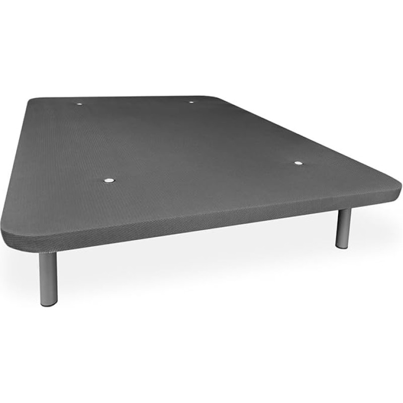 amuéblate online - Tugevdatud 3D-polstri alus kõrge stabiilsus 5 risttarindiga ja 6 metallist jalaga 27cm 105x190 tumehall