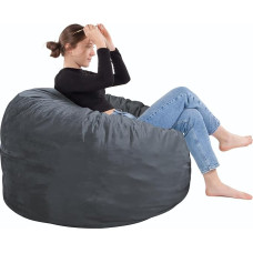 SEASXOLTE Bean Bag Chair 3ft Memory Foam Täidetud eemaldatav sametkate Bean Bag toolid täiskasvanutele Teens ümmargune diivan tool elutuppa magamistuba ja mängutuba Hall