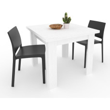 VE.CA. - Christine pikendatav laud - Valmistatud kvaliteetsest puidust - Moodne disain - Puidust lauaplaat 90 x 90 cm - Kõrgus 75 cm - Värv: valge - Ideaalne söögilaud - Valmistatud Itaalias.