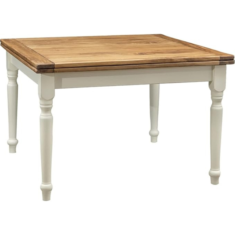 Mööbel Valge lauaraamat Valge/Looduslik 120 x 80 x 120 cm