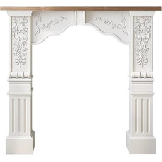 XLIHAWY kitsas konsoollaud, puidust kaminapiiride komplekt, diivan sissepääsulaud koos riiulitega elutuppa, koridori, diivani taha