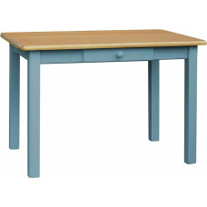 k koma Alder Blue Söögilaud sahtliga, köögilaud, massiivne männipuit (80 x 110)