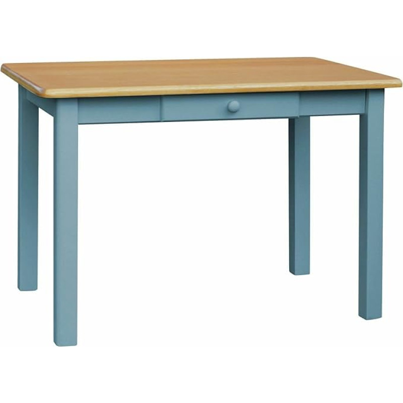 k koma Alder Blue Söögilaud sahtliga, köögilaud, massiivne männipuit (80 x 110)