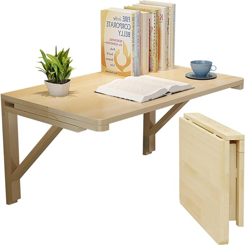 Kokkupandav laud, kokkupandav seinalaud, kokkupandav söögilaud, arvutilaud, ujuv multifunktsionaalne köögilaud, kokkupandav seinalaud elutuppa, 120 x 50 cm / 47,2 x 19,6 tolli