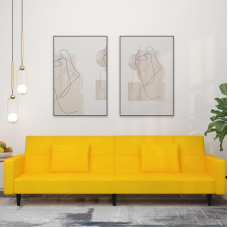 Tidyard Diivanvoodi 2-kohaline 2 padjaga Diivanvoodi Diivanvoodi Diivanvoodi Diivan magamisfunktsiooniga Diivanvoodi Külalisvoodi Diivanvoodi Päevavoodi Kollane Samet