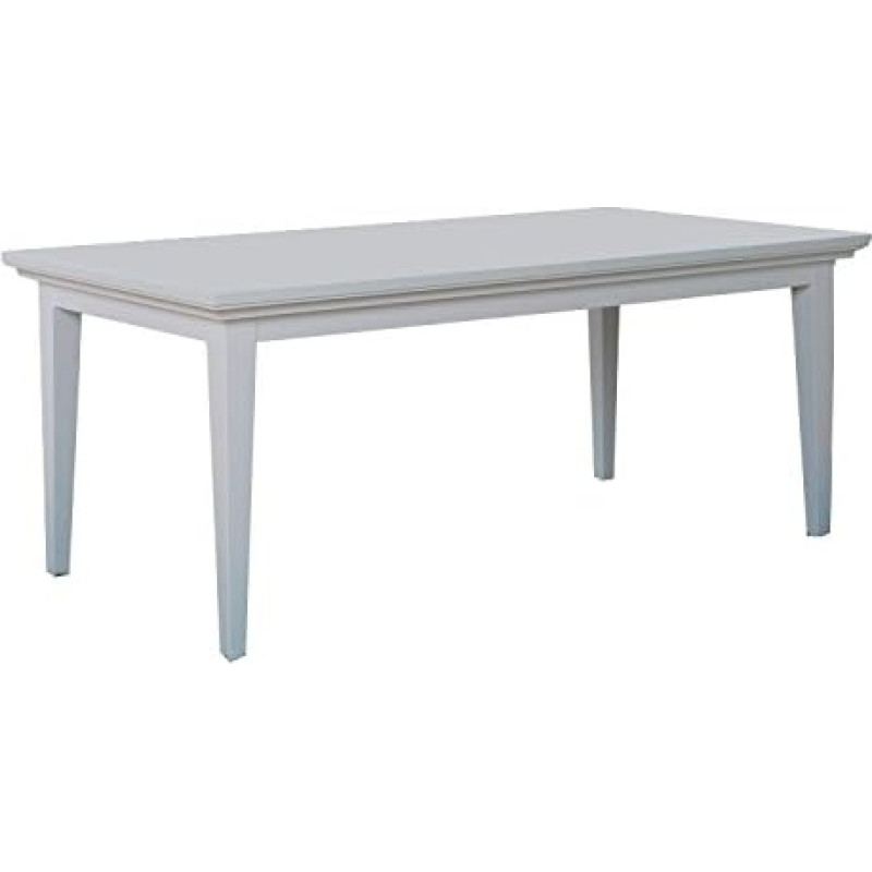 Paris söögilaud 180 x 95 koos 2 lisataldrikuga Valge