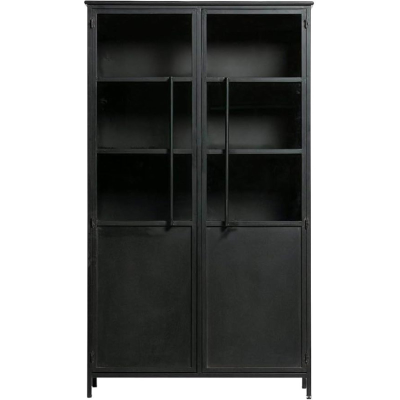 Näitusekapp kõrgus 170 cm metall must