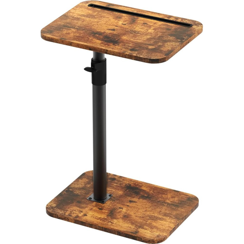 MOXYOY C-kujuline küljelaud, diivanilaud, kohvilaud, reguleeritav kõrgus, 360° pööramine, kaasaegne väike diivanilaud, kohvipoolsed küljelauad, mis libistavad allapoole, diivanile, voodile, vannile, pööratavalt