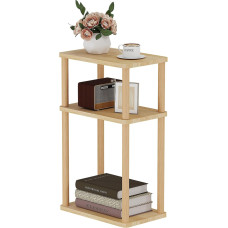 LUCKNOCK 3-astmeline väike kitsas massiivpuidust küljelaud, kitsas öökapp väikesesse ruumi, kitsas öökapp, kohvipoolne küljelaud, õhuke küljelaud (ilma laadimisjaamata)