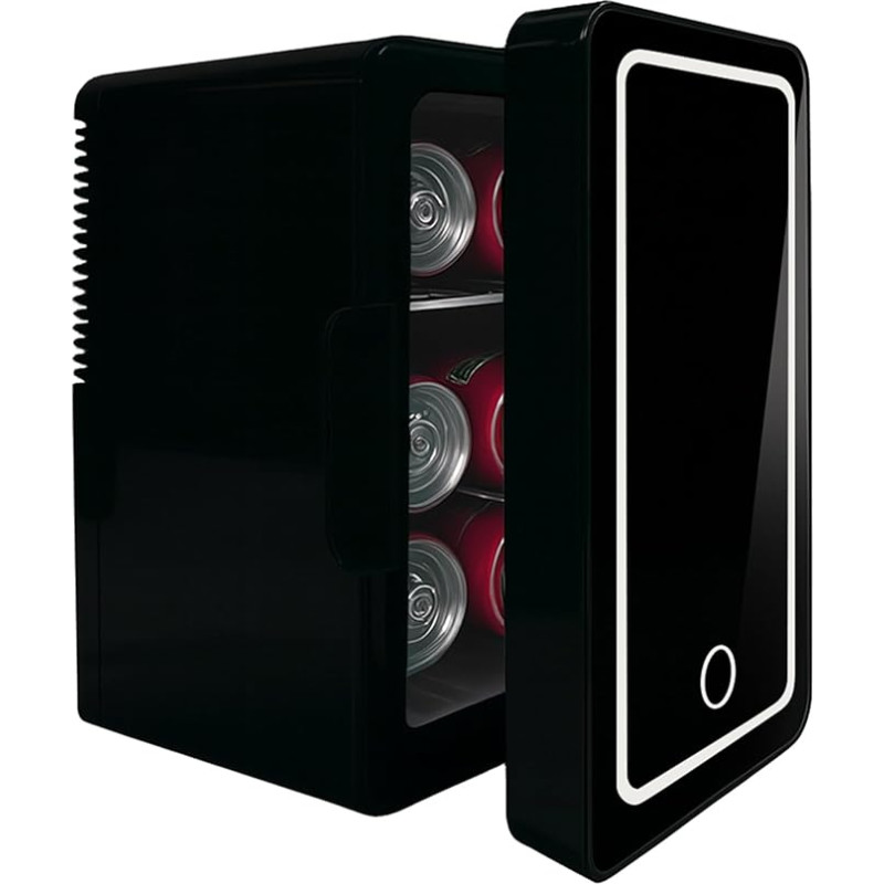 iTOMA Mini Personal Refrigerator, 6L Capacity, Cools Skin Care Products, Snacks, Drinks, Portable & Compact, Black, K6200BK