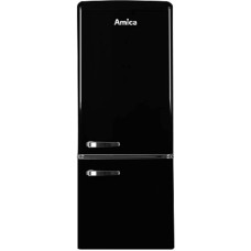 Amica KGCR 384 150 S Fridge/Freezer Combination Retro Black Olives