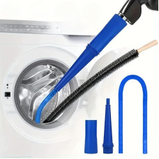 Dryer Vent Cleaner Kit, Vacuum Attachment, Flexible Dryer Lint Remover and Flexible Dryer Lint Brush, for Washing Machine and Dryer Lint Remover etc, Dryer Cleaning (2 Pieces)