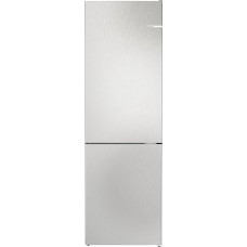 Bosch KGN362LBF, Series 4, Fridge-Freezer, 186 x 60 cm, 218 L Cool & 103 L Freezer, Brushed Steel, NoFrost, VitaFresh XXL for Longer Freshness, Spaceless Placement, Bottle Shelf