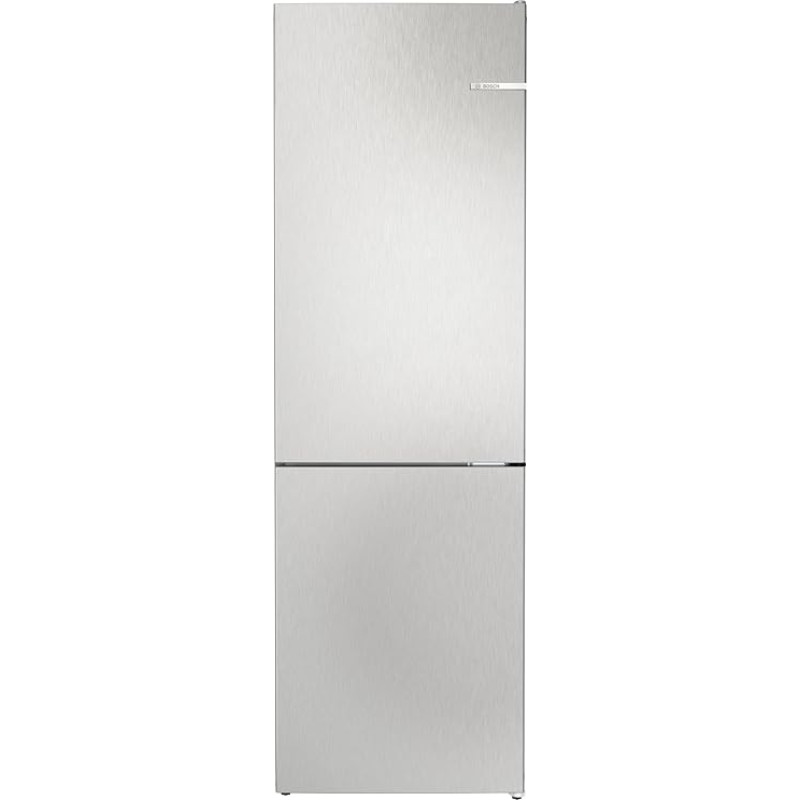 Bosch KGN362LBF, Series 4, Fridge-Freezer, 186 x 60 cm, 218 L Cool & 103 L Freezer, Brushed Steel, NoFrost, VitaFresh XXL for Longer Freshness, Spaceless Placement, Bottle Shelf