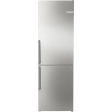 Bosch KGN36VIBT Series 4 Fridge-Freezer, 186 x 60 cm, 218 L Cool & 103 L Freezer, Brushed Steel with Anti Fingerprint, NoFrost, VitaFresh XXL for Longer Freshness, Bottle Shelf