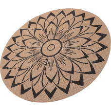 IWOWHERO Runde PVC Tischmatten Hitzebeständig und Abwaschbar Dekorative Kaffeetisch Untersetzer Wärmeisolierende Platzsets für Heiße Teller Vielseitige Esstisch Sets für Stilvolle