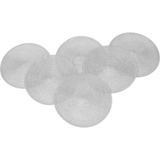 Alipis 6 Stück Teiliges Set Hitzebeständige Waschbare Runde Tischsets Ø aus Baumwolle Geflochtene Untersetzer und Topflappen für Küche Esszimmer Hitzeschützende Platzdeckchen Robust und