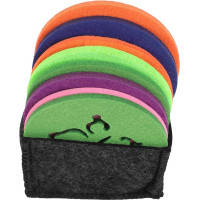 TOYANDONA Praktisches Filz Platzset Rutschfestes Tischset aus Schwarzem Filz mit Feiner Naht für Restaurant und Zuhause Langelebig zum Schutz Dekoration