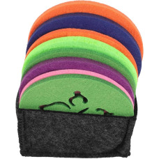 TOYANDONA Praktisches Filz Platzset Rutschfestes Tischset aus Schwarzem Filz mit Feiner Naht für Restaurant und Zuhause Langelebig zum Schutz Dekoration