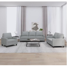 ZEYUAN 3201428 3-osaline diivanikomplekt padjadega helehall kangas, diivanid ja diivanid, diivanid elutuppa, diivan teismeliste tuppa, lõõgastav diivan, diivan magamistuppa, polsterdatud diivanid