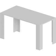 POKAR söögilaud, söögilaud, köögilaud, laud 2,5 cm lauaplaadiga, valge, 120 x 80 x 75 cm