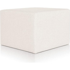 Deshome Pouf Stool Footrest 63 x 63 x 44 cm Vetthülgav kangas: Pouffe Pouffe Pouffe Minerva kreemvalge: Moodne disain Pouf diivanile elutuppa magamistuppa Pouffe Pouffe Minerva kreemvalge