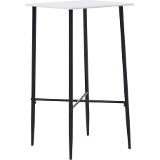 vidaXL Baarilaud Bistro laud Baarilaud Söögilaud Peolaud Köök Baarilaud Valge 60 x 60 x 111 cm MDF
