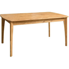 Nordic Story Monty söögilaud (pikendatav) - laud kööki, söögituppa ja elutuppa - massiivpuit (tamm) - naturaalne tamm - puidust laud (140-190 x 80 x 75 cm) - 6-8 inimesele
