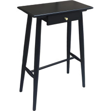 YCYRF kitsas konsoollaud sahtliga, 60 cm, Kõrge küljelaud, koridoririiul, kitsas, kapp, koridor kitsas, akentne väljapaneku stend koridori ja sissepääsuala jaoks (must)