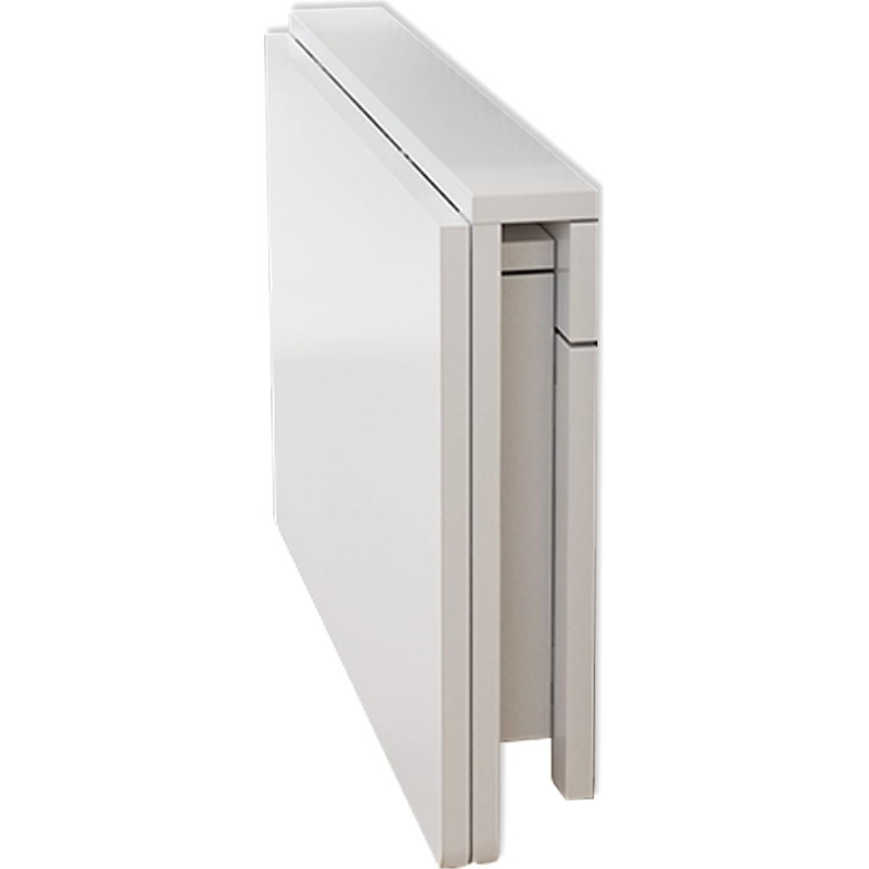 Seinale paigaldatav kokkupandav laud Valge puidust ruumi säästev ujuv laud Drop Leaf Wall Table köögi söögituba kodukontorisse kaasaegne disain väike ruumilahendus