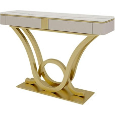 Eingangstisch, moderner Konsolentisch aus Kunstmarmor, 47 Zoll, schmaler Sofatisch für den Eingangsbereich