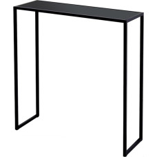 Schmaler Konsolentisch, schmal, hoch, rechteckig, mit Metallrahmen, für Flur, Schlafzimmer und Wohnzimmer, platzsparendes Design