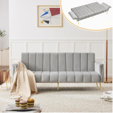 OCACA kaasaegse disainiga sametist kangast kokkupandav diivanvoodi Diivanvoodi koos lisajalgadega Diivanvoodi magamisfunktsiooniga Sobib elutuppa magamistoas koduteatrile Video saadaval (Hall)