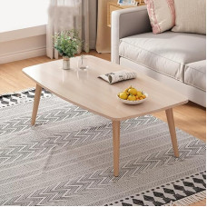 Ristkülikukujuline kohvilaud, massiivne laudjalg, teelaud, küljelaud elutuppa, väikesesse ruumi, 80 x 40 x 42 cm (puidu värvi)