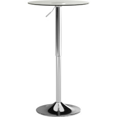 Flash Furniture Glass Table Round Height Adjustable 27.5