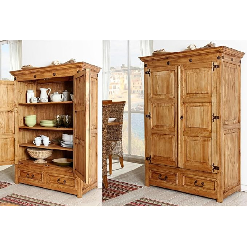 Living Cabinet Farmer's Cabinet - Originaalne Mehhiko mööbel - Country House Style - Solid Pine Wood