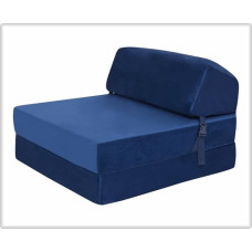 Sametist kokkupandav diivan Futon Z Bed Chair 3-in-1 konverteeritav diivanvoodi ja kokkupandav tool Põrandafuton eemaldatava kattega Ergonoomiliselt disainitud ühe madratsiga