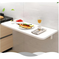 Moderner Klapptisch zur Wandmontage, zum Aufhängen in kleinen Räumen für Wohnungen, Arbeitszimmer und Schlafzimmer (80 x 50 cm)