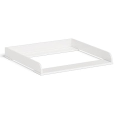 Bellabino Oti Changing Mat - Changing Table Attachment for Malm, Hemnes, Nordli Dressers - High-Quality Attachment for Changing Table in White - 10 x 74 x 80 cm